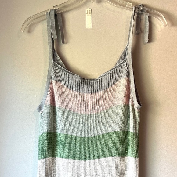 🏷️ 2/$20 Charli Leora Pastel Stripe Sheath Knit Dress - Picture 8 of 15